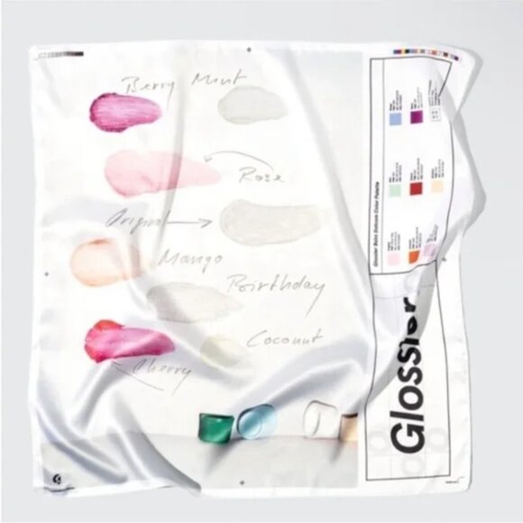 Glossier Limitied Edition Balm Dot Com Scarf - Picture 1 of 11